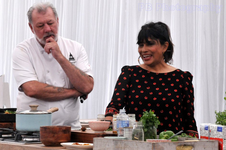 Brian Mellor from The Monastery with Nisha Katona MBE from Mowgil Street Restaurants